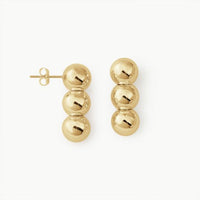 Chunky Electroformed Hollow Round Statement Earrings