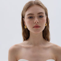 Chunky Electroformed Round Hoop Earrings
