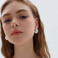 Chunky Electroformed Round Hoop Earrings