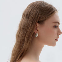 Chunky Electroformed Round Hoop Earrings