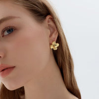 Chunky Square Cone Electroformed Stud Earrings