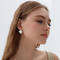 Chunky Square Cone Electroformed Stud Earrings