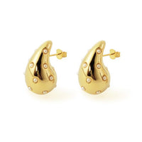 Mini Shell Pearl Waterdrop Stud Earrings, 925 Sterling Silver