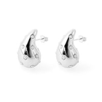 Mini Shell Pearl Waterdrop Stud Earrings, 925 Sterling Silver