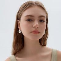 Hollow Twisted Chunky Mini Hoop Earrings