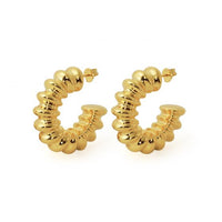 Hollow Chunky Electroforming Earrings, Large Statement