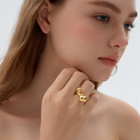 Bubble Knot Electroformed 999 Silver Ring