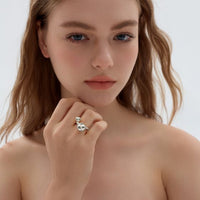Bubble Knot Electroformed 999 Silver Ring