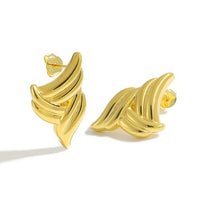 Triangle Wing Statement Earrings in 925 Sterling Silver