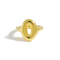 Electroformed Round Doughnut Adjustable Ring in 925 Sterling Silver