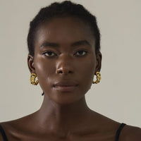 Hollow Curb Chain Chunky Earrings
