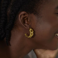 Hollow Curb Chain Chunky Earrings