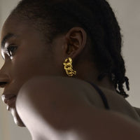 Hollow Curb Chain Chunky Earrings