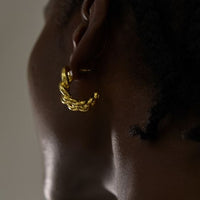 Hollow Curb Chain Chunky Earrings