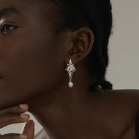 Electroformed Conch Stud Earrings, 18K Yellow Gold or Silver