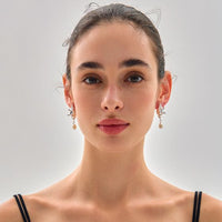 Electroformed Conch Stud Earrings, 18K Yellow Gold or Silver