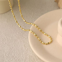 Holiday Oval Bead Geometry 925 Sterling Silver Choker