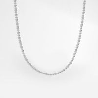 Holiday Oval Bead Geometry 925 Sterling Silver Choker