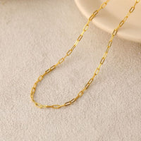 Simple Geometry Hollow Chain Choker Necklace