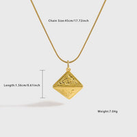 Triangular Cone Necklace in 925 Sterling Silver