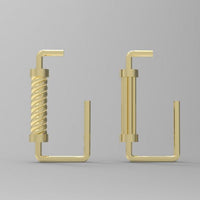 Modern Geometry Roman Architecture Sterling Silver Dangling Earrings