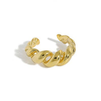 Hollow Twisted Rope Adjustable 925 Sterling Silver Ring