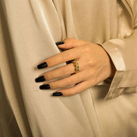 Hollow Twisted Rope Adjustable 925 Sterling Silver Ring