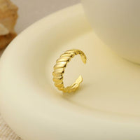 Gear Motif Adjustable 925 Sterling Silver Ring