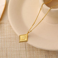 Holiday Geometry Rhombus Necklace