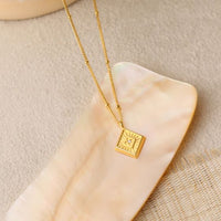 Holiday Geometry Rhombus Necklace