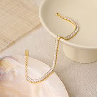 Elegant Rectangle Crystal Geometry Bracelet & Anklet