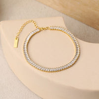 Elegant Rectangle Crystal Geometry Bracelet & Anklet