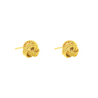 Hautical Hemp Rope 925 Sterling Silver Stud Earrings