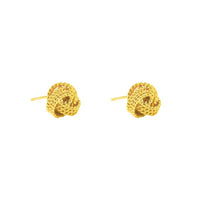 Hautical Hemp Rope 925 Sterling Silver Stud Earrings