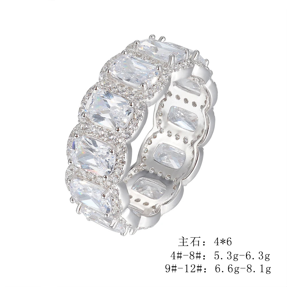 Sterling Silver Eternity Wedding Ring