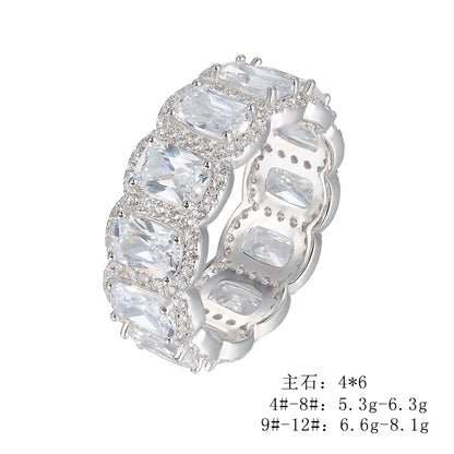 Sterling Silver Eternity Wedding Ring