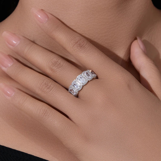 Sterling Silver Eternity Wedding Ring