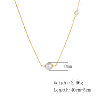 Sterling Silver Shell Pearl Necklace