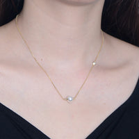 Sterling Silver Shell Pearl Necklace