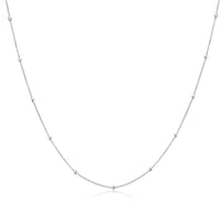 Fashion Beaded Box 925 Sterling Silver Chain
