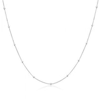 Fashion Beaded Box 925 Sterling Silver Chain