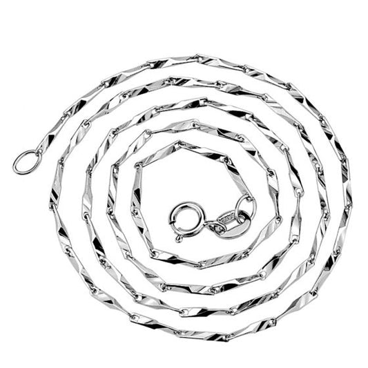 Barleycorn Sterling Silver Chain