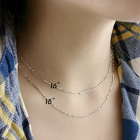 Twisted Link Bar Chain Necklace