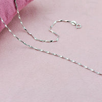 Barleycorn Sterling Silver Chain