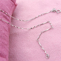 Twisted Link Bar Chain Necklace