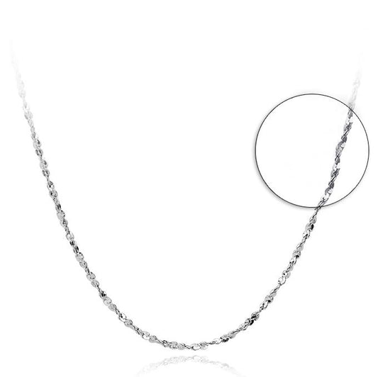 Nugget Crisscross 925 Sterling Silver Collar Necklace