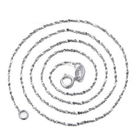 Nugget Crisscross 925 Sterling Silver Collar Necklace