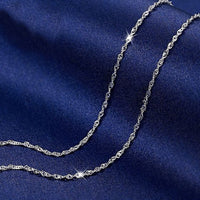 Water Wave Singapore Twisted Link Chain