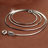 Snake Sterling Silver Chain Necklace