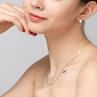 Snake Sterling Silver Chain Necklace